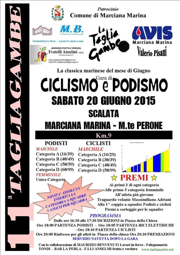 11° Tagliagambe - Gara di ciclismo e podismo