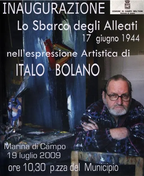 Inaugurazione dell’opera di Italo Bolano “Lo sbarco degli Alleati - 17 giugno 1944”