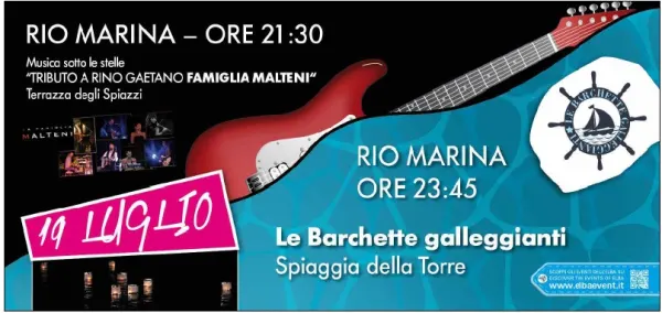 #LaCostachebrilla-"Tributo a Rino Gaetano" e lancio barchette galleggianti luminose