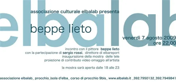 Inaugurazione della mostra di Beppe Lieto