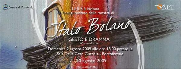 Inaugurazione della mostra di ITALO BOLANO "GESTO E DRAMMA - 60 anni di arte"