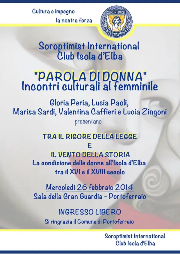 Parola di donna- Tra il rigore delle legge e il vento della storia. La condizione delle donne all'Isola d'Elba tra il XVI e il XVIII secolo