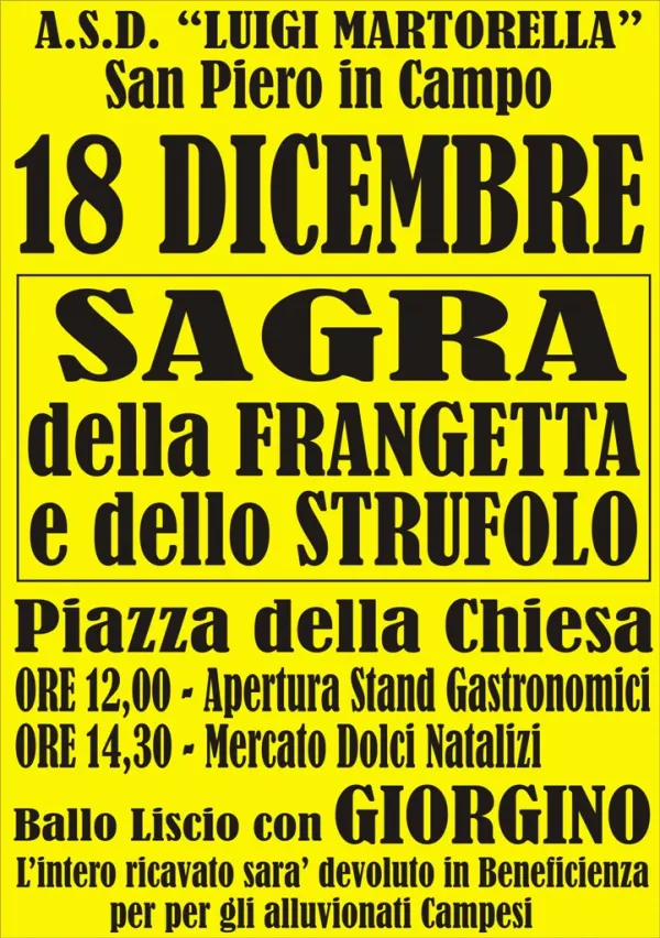 Sagra della frangetta e dello strufolo a San Piero
