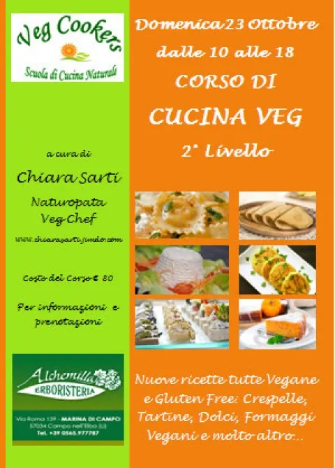 Corso di Cucina Vegana e Gluten Free di 2° livello