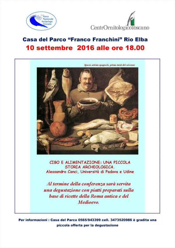 Conferenza: "Cibo e alimentazione: una piccola storia archeologica!"