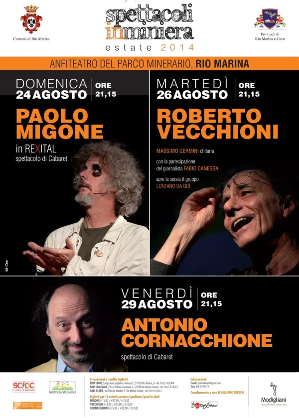 Spettacoli in Miniera- Paolo Migone in ReXital- Spettacolo di cabaret