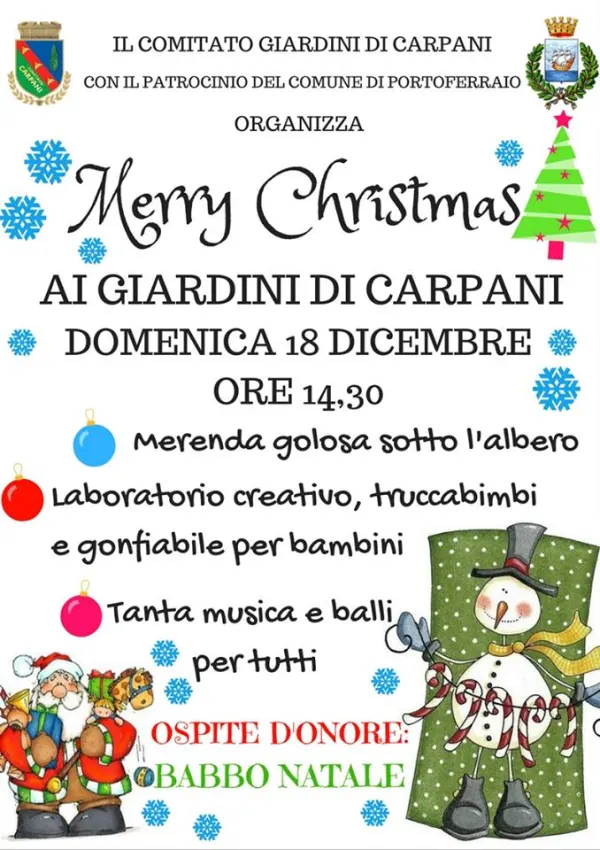 Merry Christmas ai giardini di Carpani