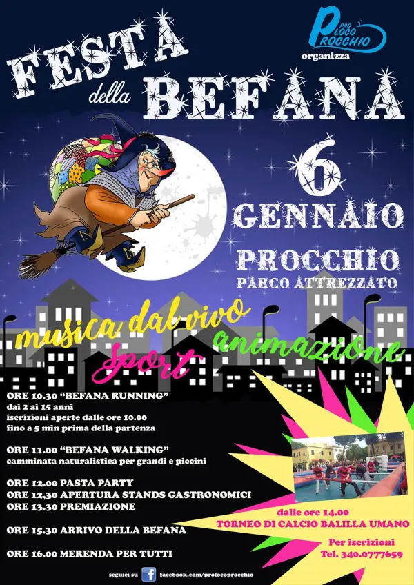 FESTA DELLA BEFANA- VENERDI 6 GENNAIO A PROCCHIO