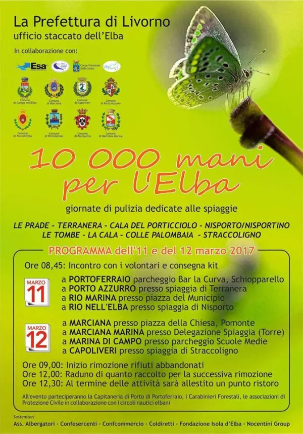 10.000 mani per l'Elba