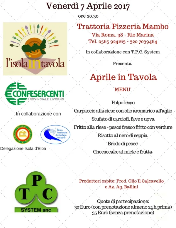 Aprile in Tavola