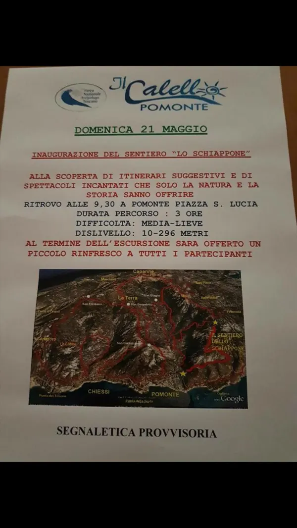 Inaugurazione del sentiero "Lo schiappone"