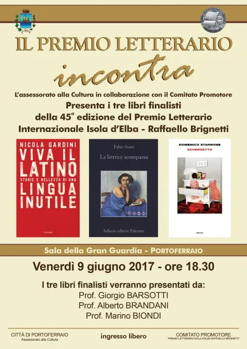  Presentazione dei libri finalisti del Premio Letterario Isola d’Elba “Raffaello Brignetti” 