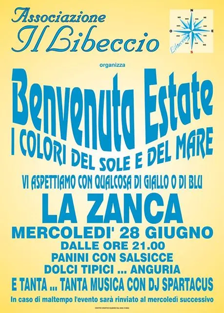 Benvenuta estate - Rinviato a mercoledi 5 luglio