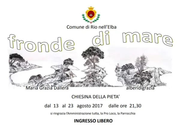 "Fronde di mare"- Inchiostri su carta di Maria Grazia Dallera