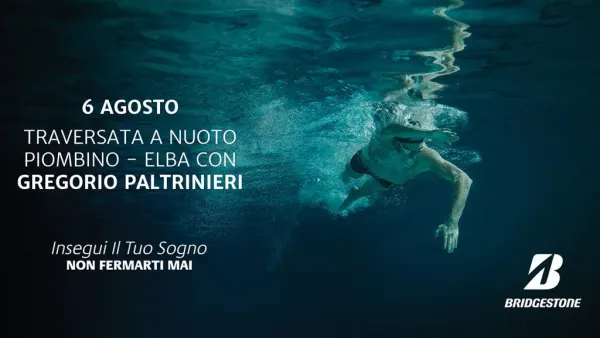 Gregorio Paltrinieri - traversata in mare aperto Piombino/Elba