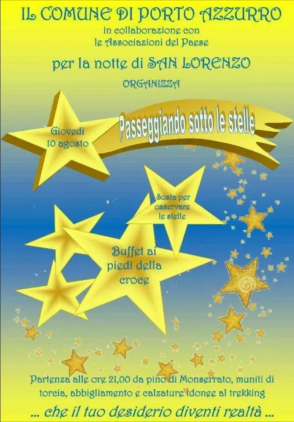 Passeggiando sotto le stelle
