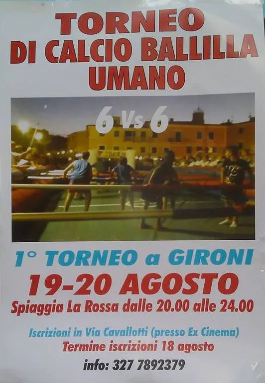 Torneo di Calcio Balilla Umano