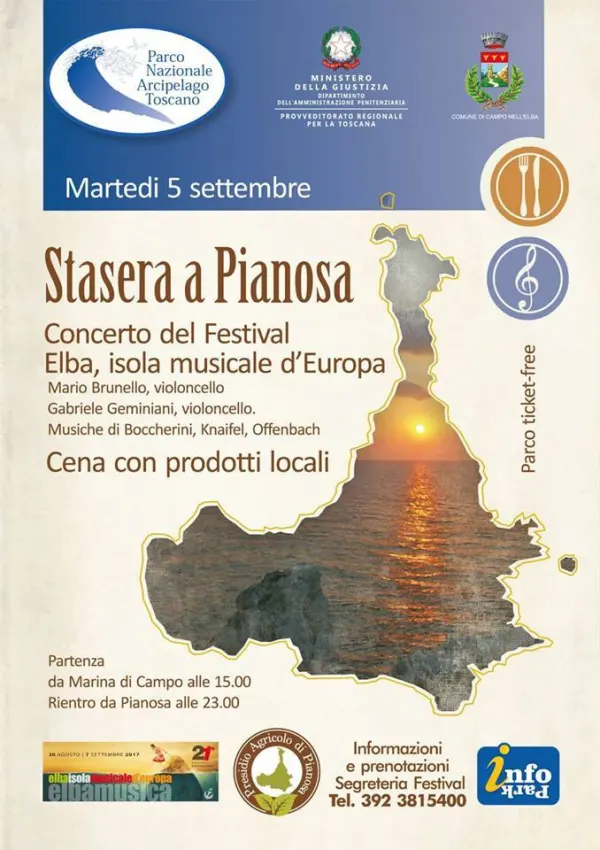Stasera a Pianosa - Concerto del Festival Elba, isola musicale d'Europa