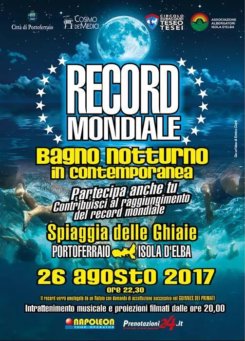 Record Mondiale - Bagno notturno in contemporanea