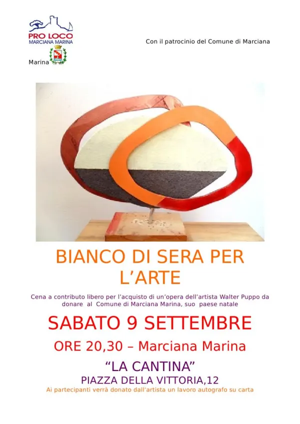 Bianco di sera per l’arte