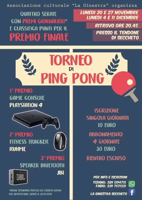 TORNEO DI PING PONG
