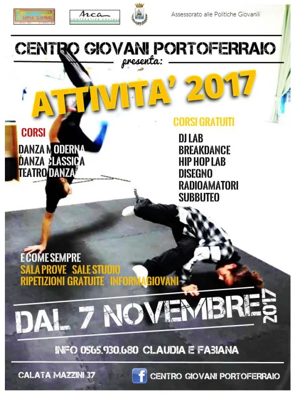 Attività in partenza al Centro Giovani di Portoferraio!