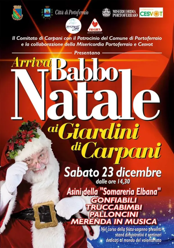 Babbo Natale ai giardini di Carpani