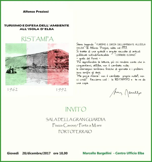 Turismo e difesa dell'ambiente all'Isola d'Elba