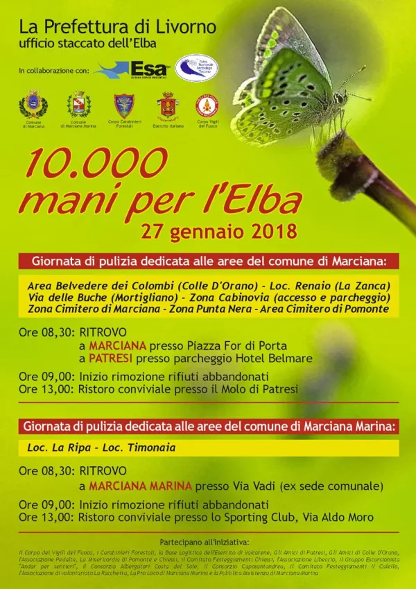 10.000 mani per l'Elba