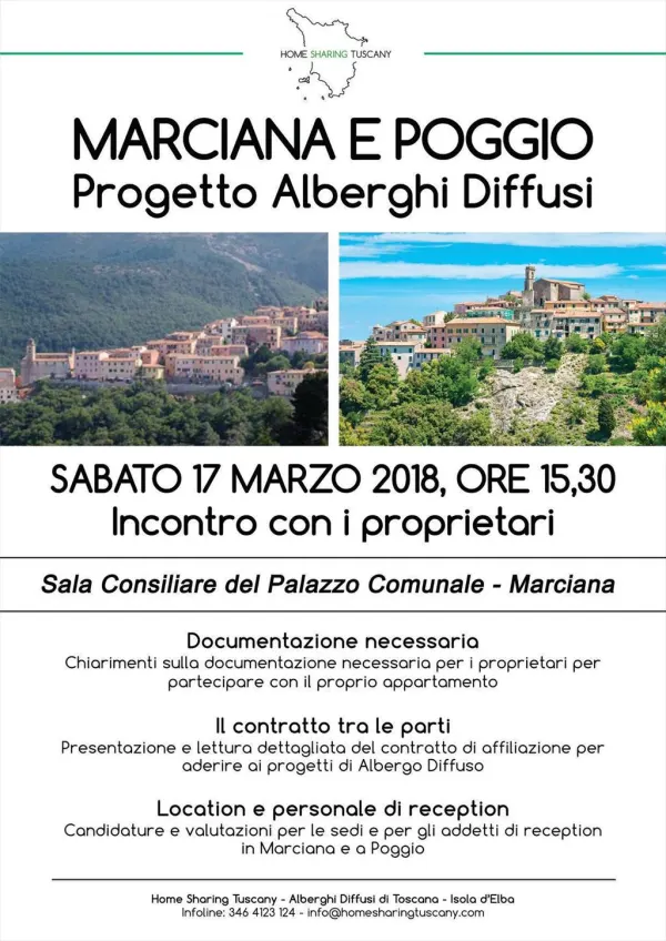 Progetto Alberghi Diffusi - Marciana e Poggio