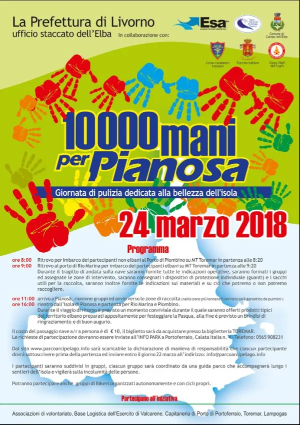 10000 mani per Pianosa