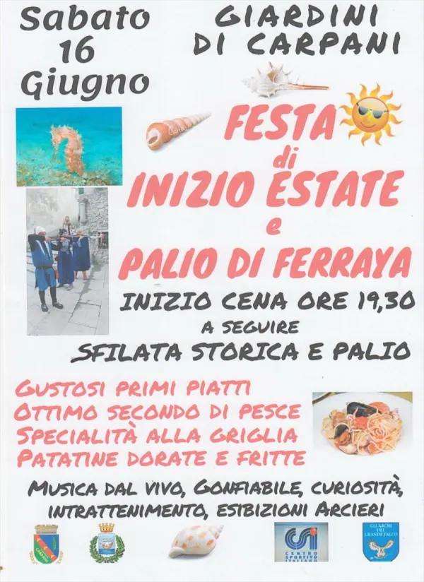 Festa di inizio estate e palio di Ferraya