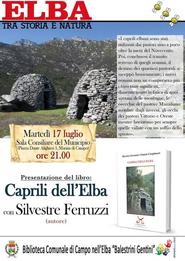 Silvestre Ferruzzi presenta Caprili dell'Elba