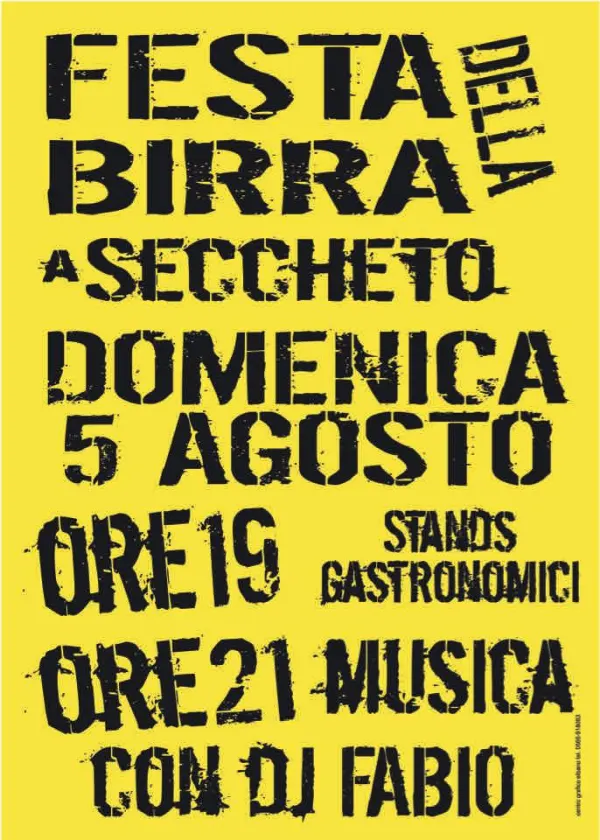 Festa della Birra a Seccheto