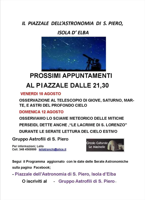 Il piazzale dell'astronomia