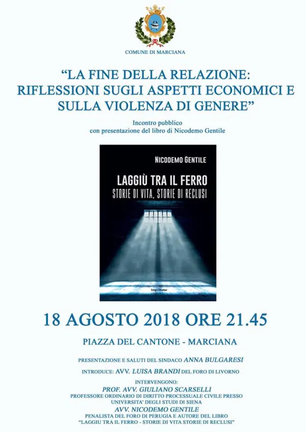 Incontro pubblico con presentazione del libro di Nicodemo Gentile