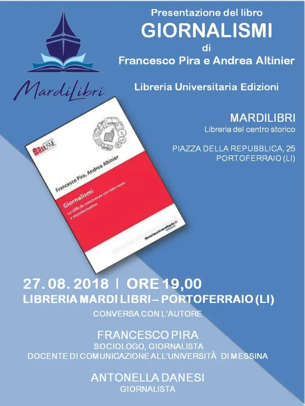 Presentazione del libro GIORNALISMI di Francesco Pira e Andrea Altinier