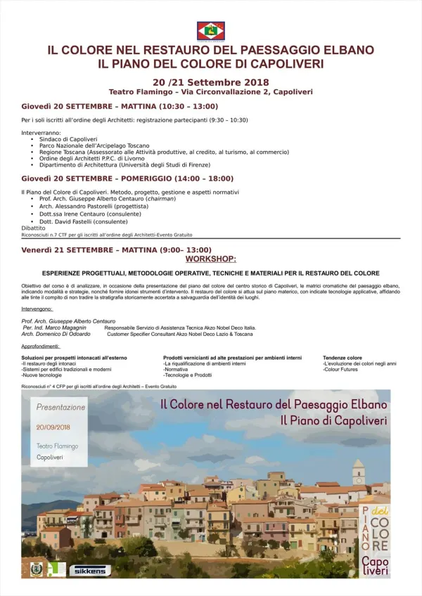 Il colore nel piano del paesaggio elbano - Il Piano del colore di Capoliveri