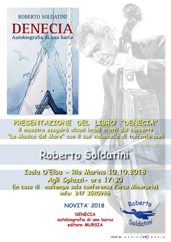 Roberto Soldatini presenta in musica il suo libro Denecia
