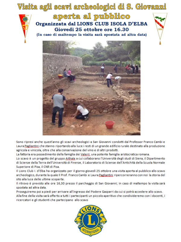 Visita agli scavi archeologici di S. Giovanni