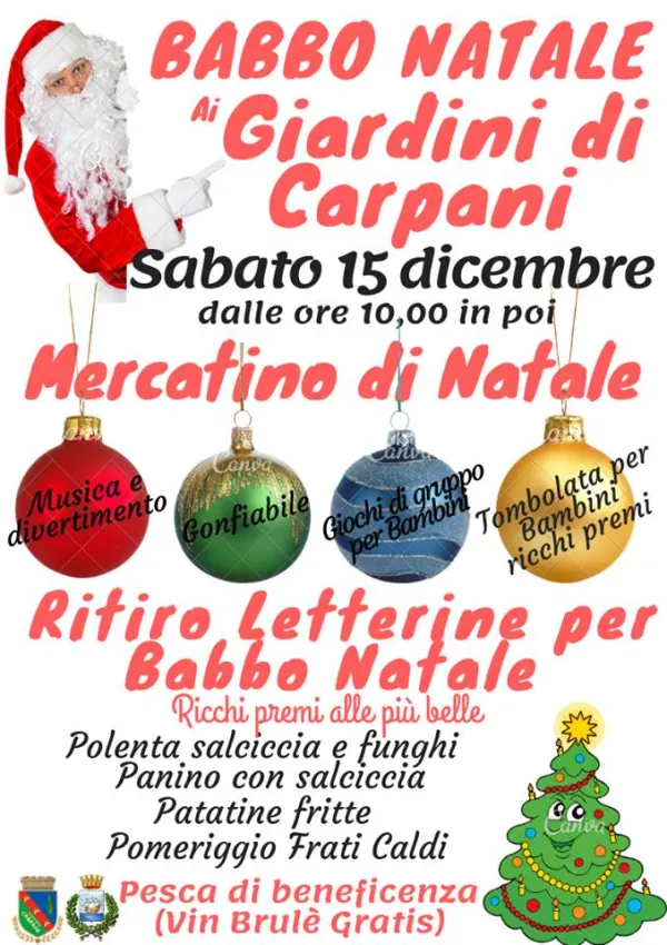 Babbo Natale ai Giardini di Carpani