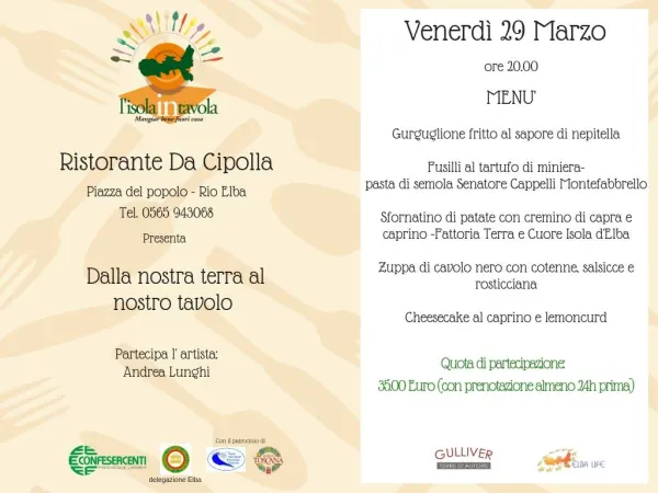 L'isola in tavola - Dalla nostra terra al nostro tavolo