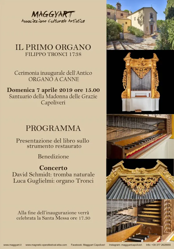 Cerimonia inaugurale dell'antico organo a canne