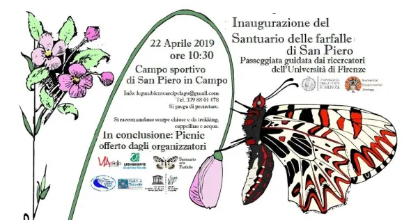 Inaugurazione del Santuario delle Farfalle di San Piero