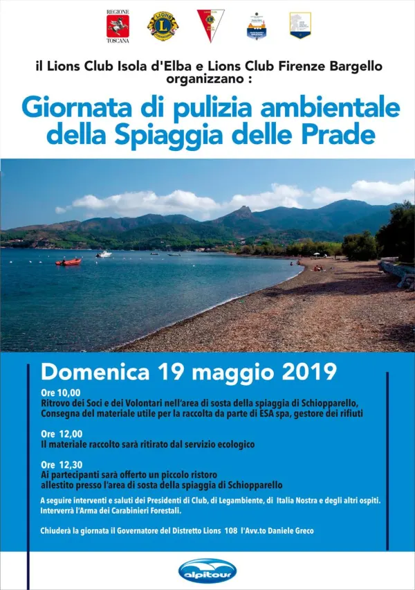 Giornata di pulizia ambientale della spiaggia delle Prade