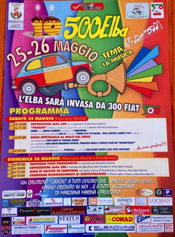 10° Cinquecentelba Raduno/evento della Fiat 500 storica