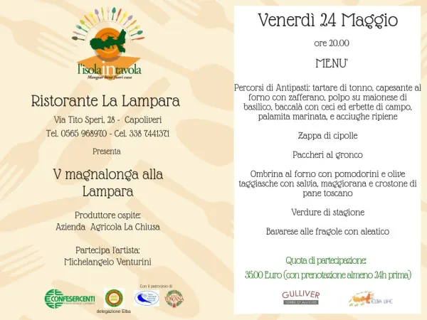 L'isola in tavola - V magnalonga alla Lampara