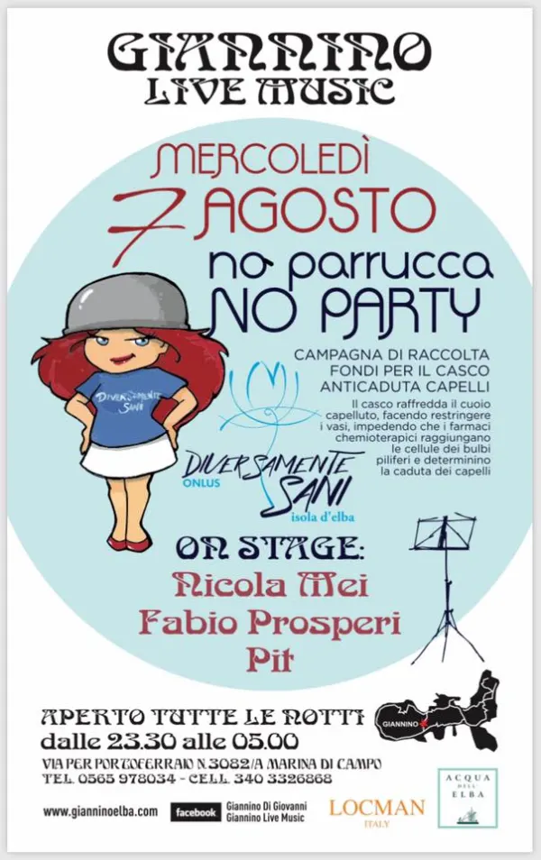no parrucca NO PARTY