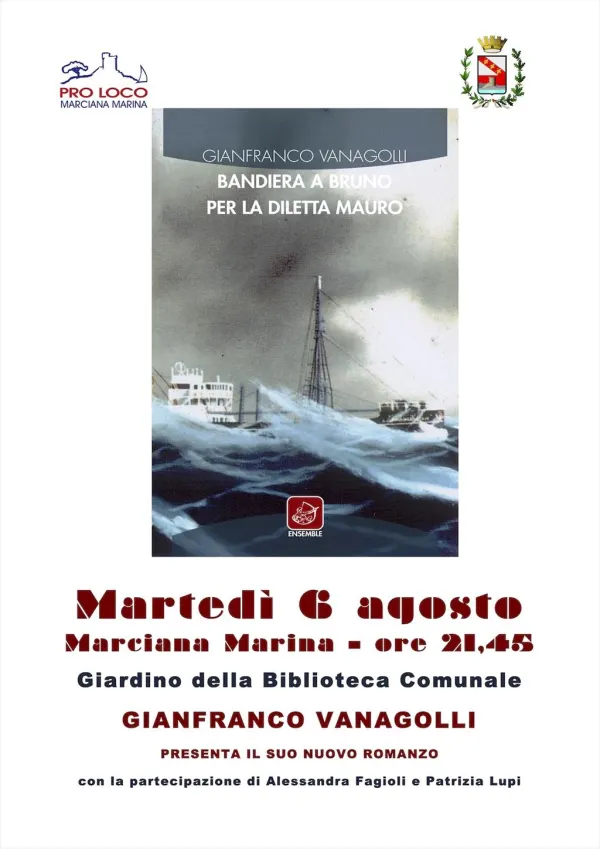 Presentazione libro Bandiera a Bruno per la “Diletta Mauro”