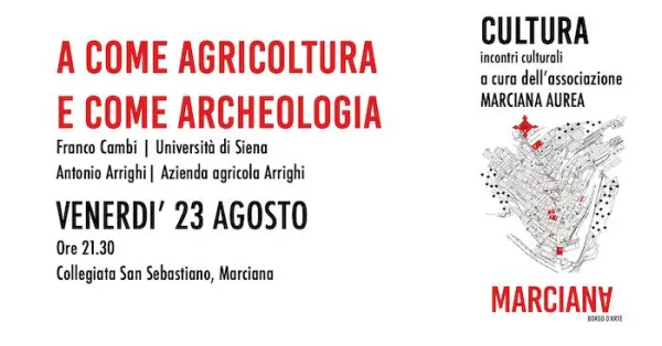 A come agricoltura e come archeologia
